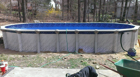 piscine acier installation